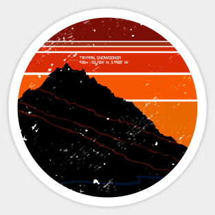 Tryfan Silhouette Sticker